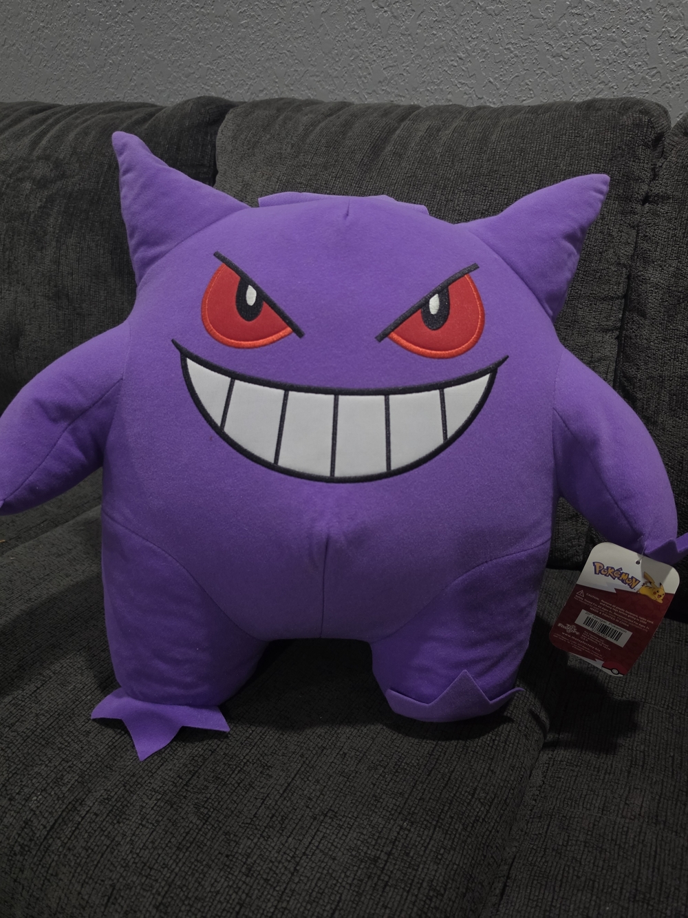 Pokemon Gengar Plush - Purple with Red Eyes